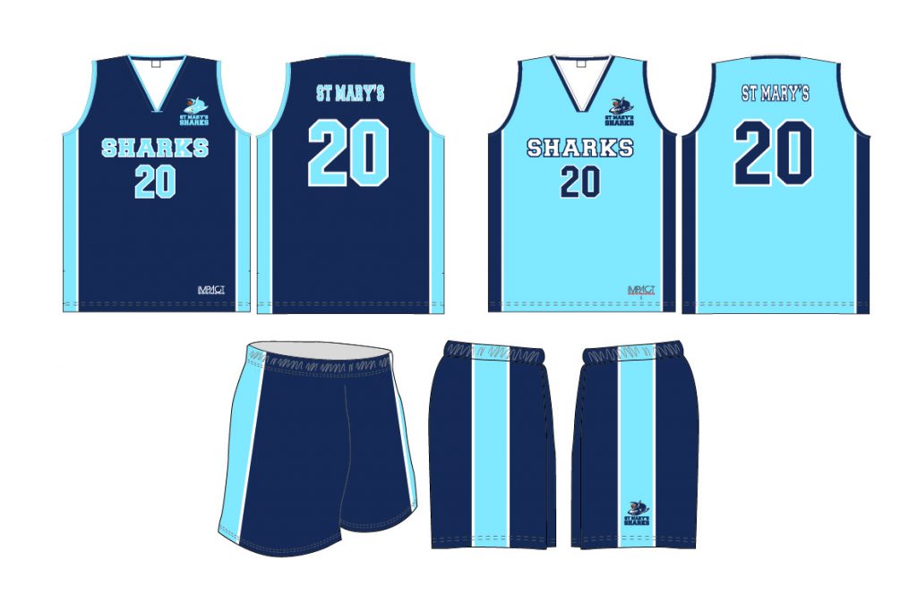 Uniforms - St Mary's Sharks Basketball Club Inc. Greensborough